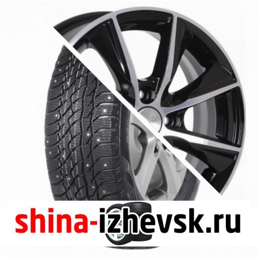 Колесо в сборе Viatti Bosco Nordico (V-523) 205/70 R15 T 96 + СКАД Порту 6xR15 4×100 ET35 DIA67.1 Серебристый в Ижевске